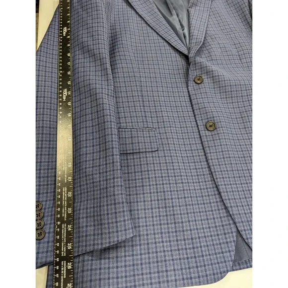 Pronto‎ Uomo PlatinumBlazer Sport Coat Two Button Wool Suit Jacket 48R Wool